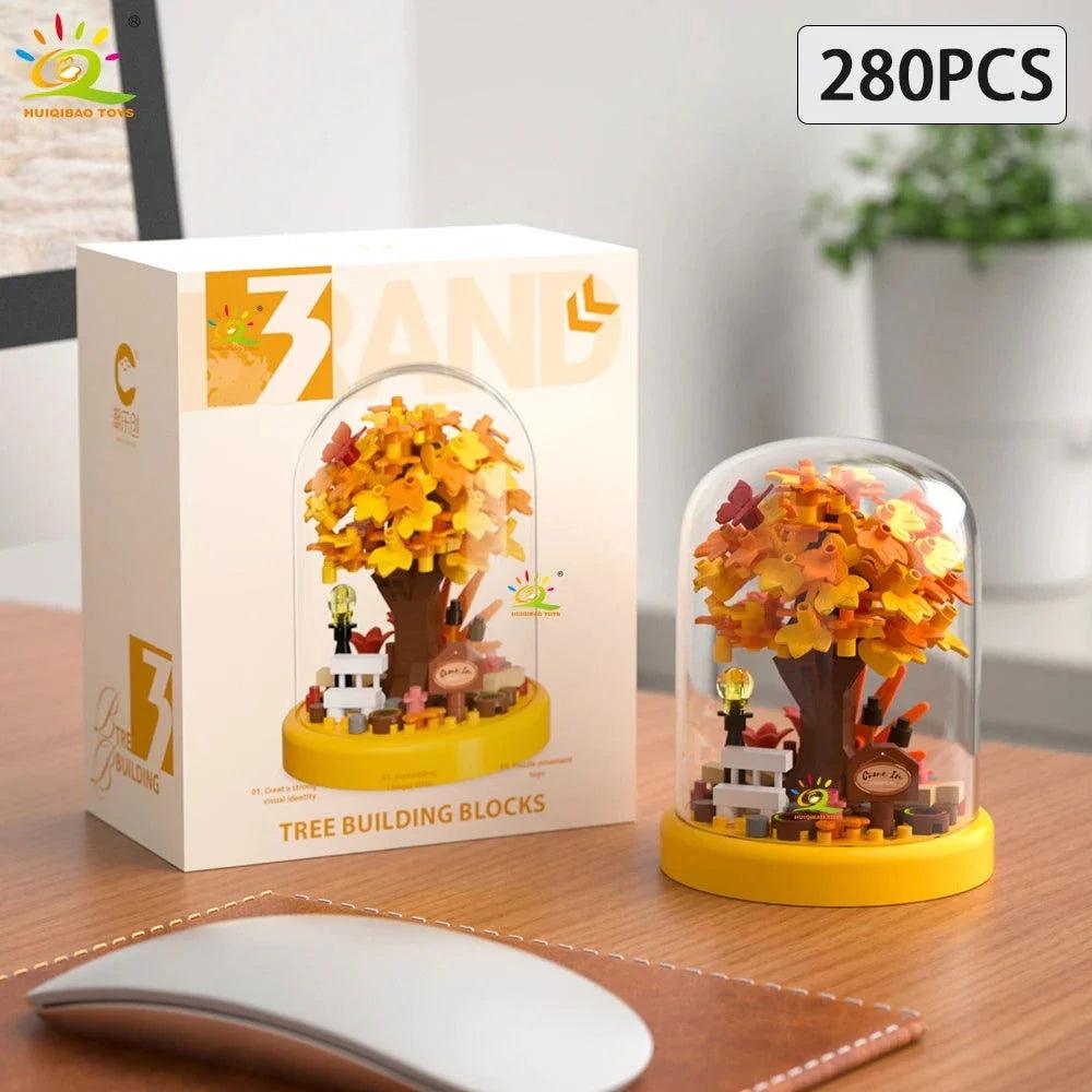 Four Seasons Mini Tree House Puzzle Display Set