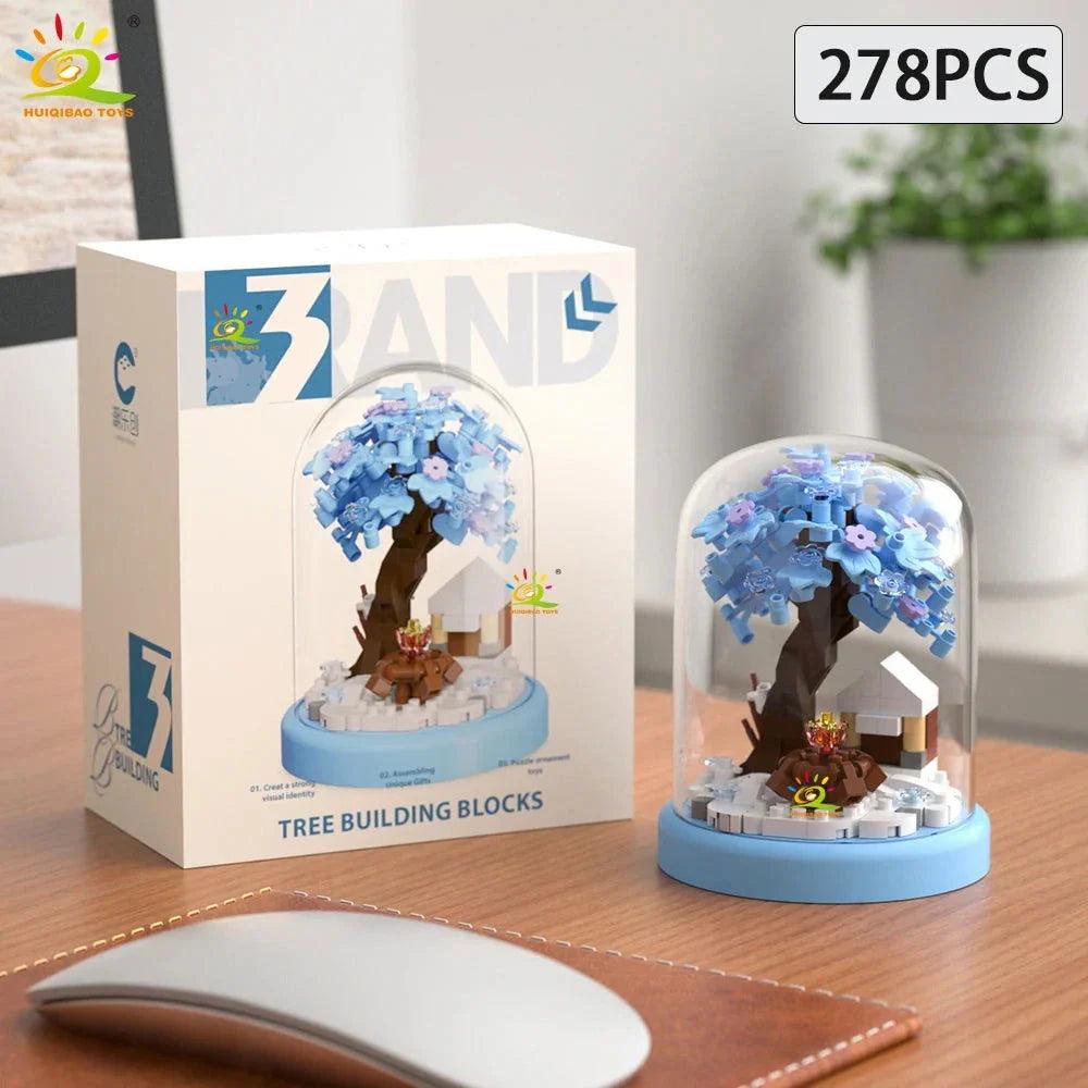 Four Seasons Mini Tree House Puzzle Display Set