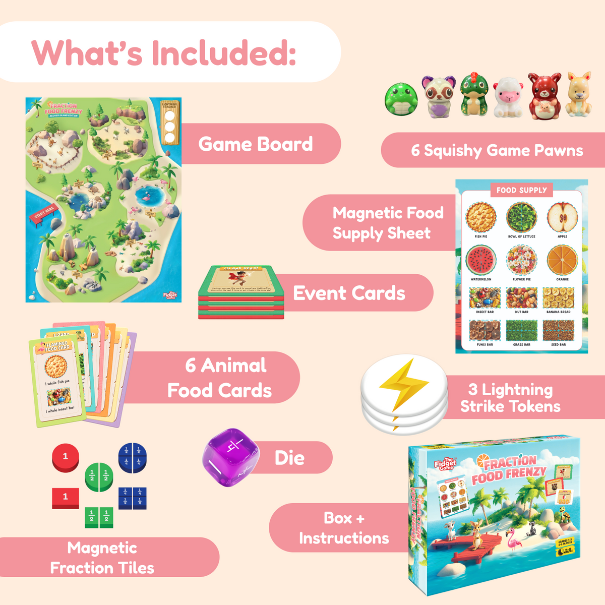 Fraction Board Game | Visual Models | Toylandeu™