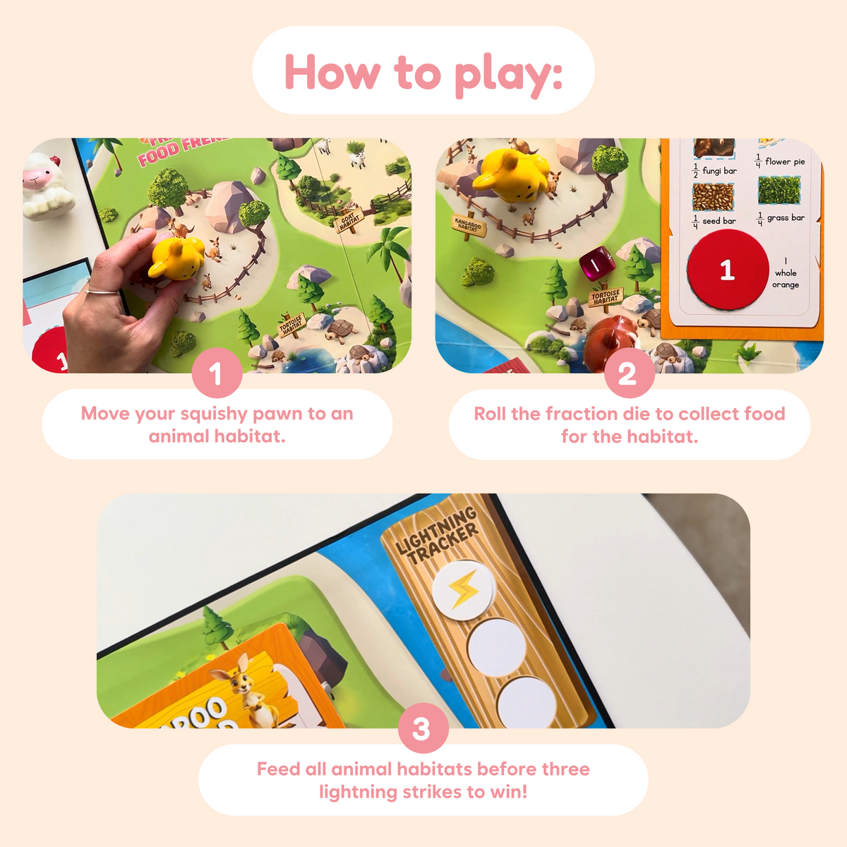 Fraction Board Game | Visual Models | Toylandeu™