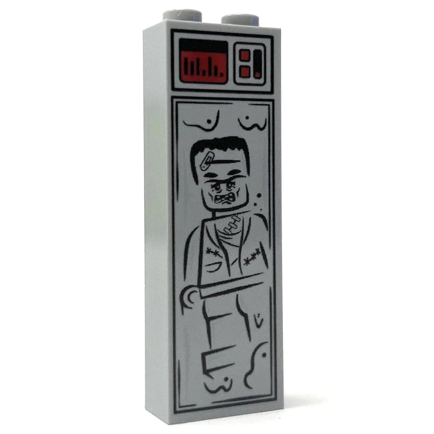  Frankenstein Minifigure Custom In Carbonite 1x2x5 Brick -  ToylandEU™