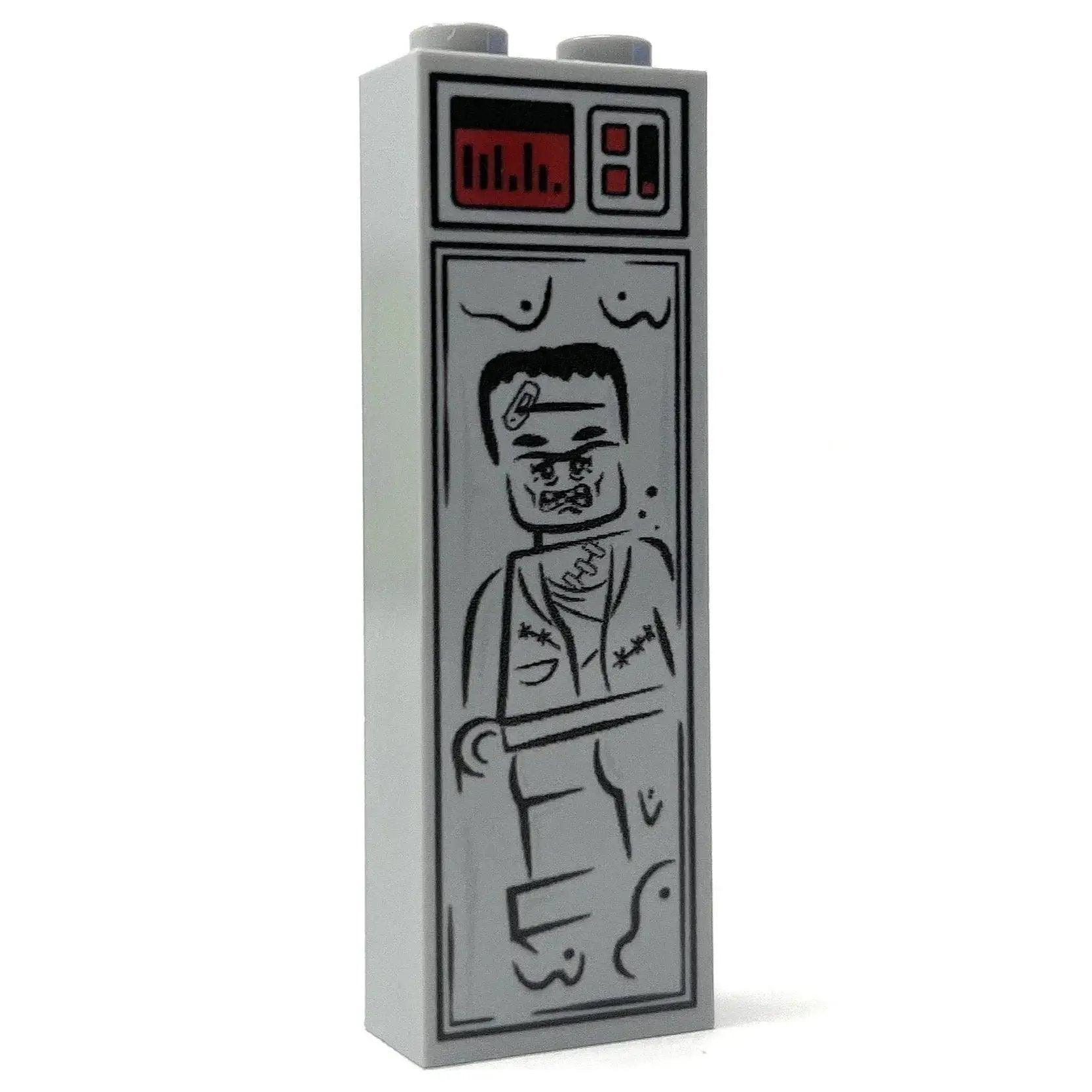  Frankenstein Minifigure Custom In Carbonite 1x2x5 Brick -  ToylandEU™