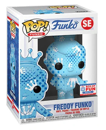 Freddy Funko (Aqua, White & Blue w/ Dots, Art Series) SE - 2021 Funko Fundays Box of Fun Exclusive/1000 Made - ToylandEU