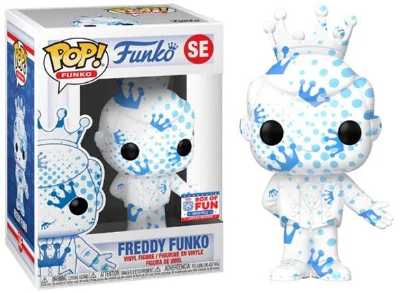 Freddy Funko (White & Blue w/ Dots, Artist Series) SE - 2021 Fundays Games Funko Fundays Box of Fun/1000 Made - ToylandEU