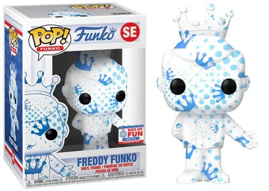 Freddy Funko (White & Blue w/ Dots, Artist Series) SE - 2021 Fundays Games Funko Fundays Box of Fun/1000 Made - ToylandEU