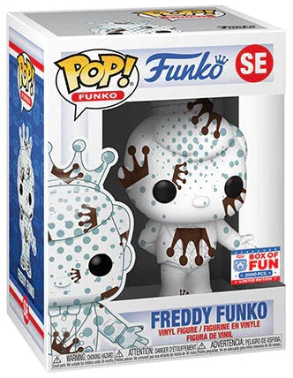 Freddy Funko (White & Brown w/ Dots, Artist Series) SE - 2021 Fundays Games Funko Fundays Box of Fun/2000 Made - ToylandEU