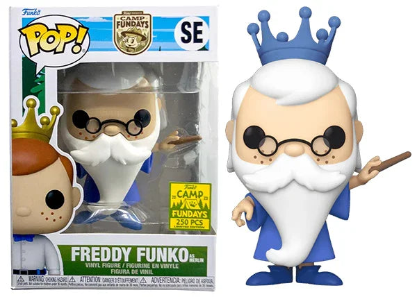Freddy Funko as Merlin SE - 2023 Camp Fundays Exclusive/250 Made **Error Sticker** - ToylandEU