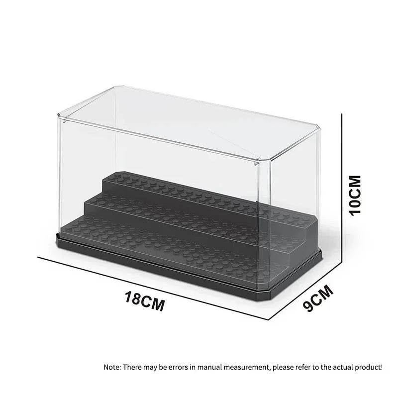Free Assembly Acrylic Transparent Display Box For Building Blocks Dust Cover Dolls Protection Showcase Compatible With Brand - ToylandEU
