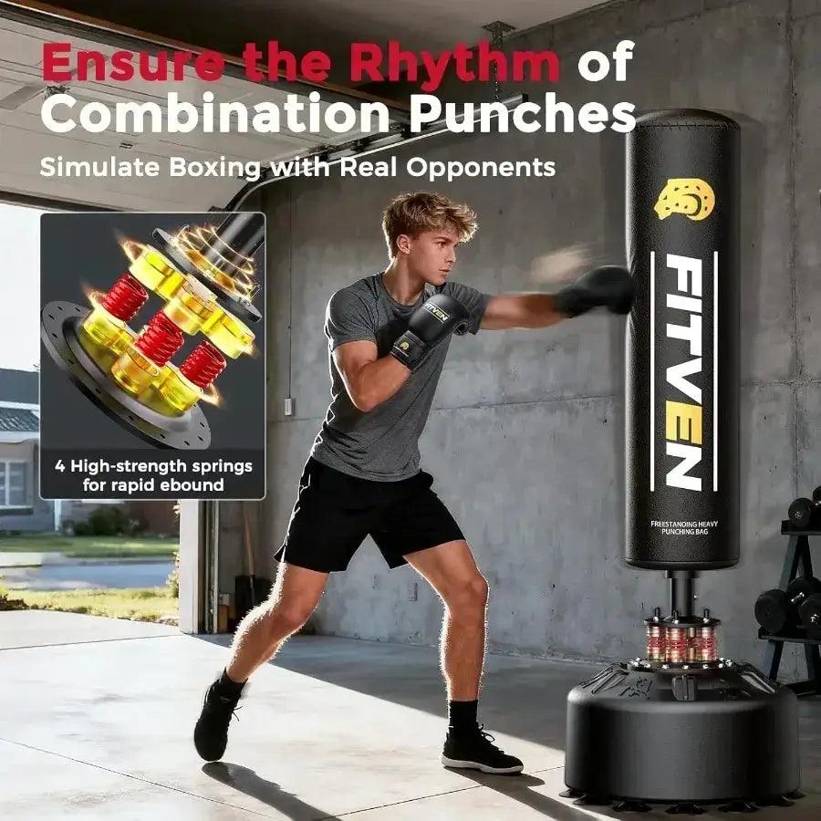  Freestanding Punching Bag With Boxing Gloves Durable -  ToylandEU™