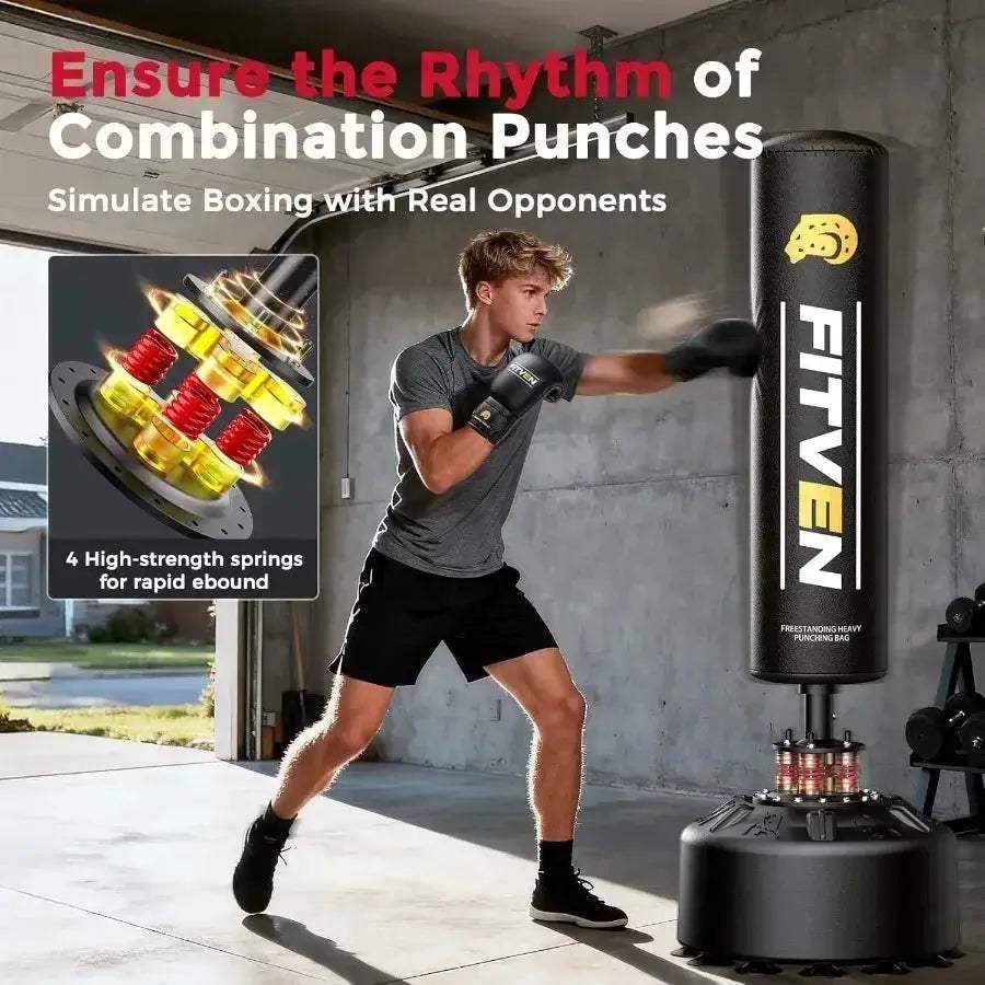 Freestanding Punching Bag With Boxing Gloves Suction Cup Base - ToylandEU