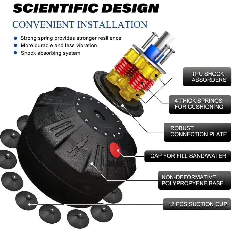 Freestanding Punching Bag With Suction Base For Home Gym - ToylandEU