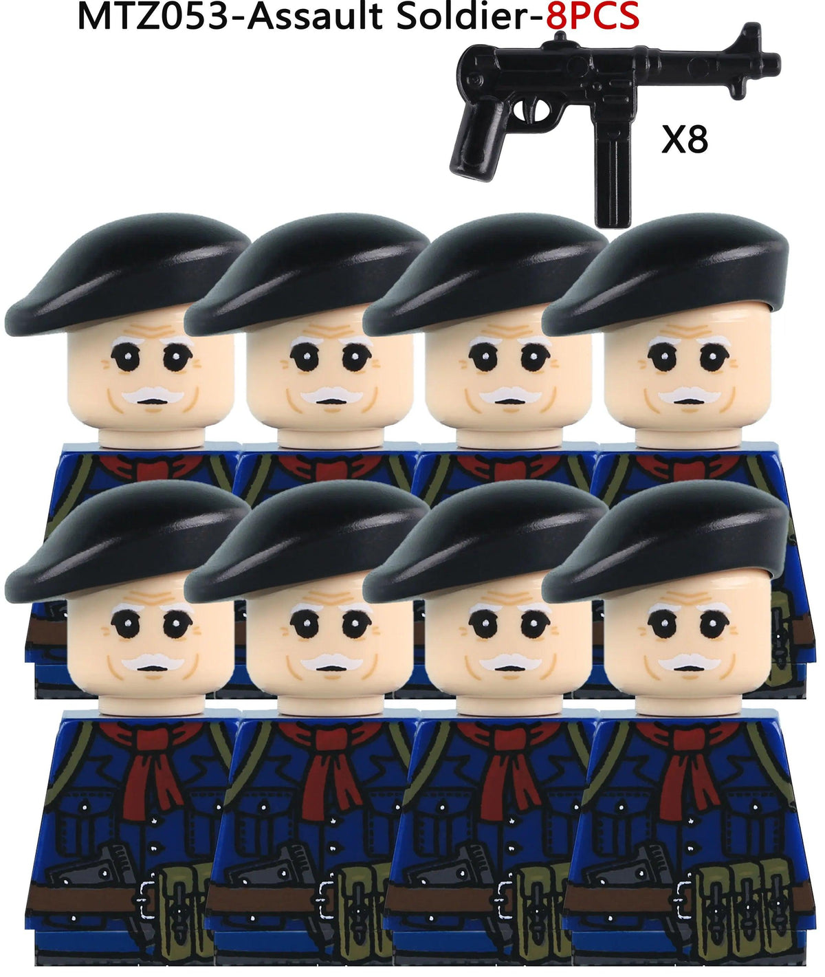 French Infantry Brick Set | Lego Compatible | Toylandeu™
