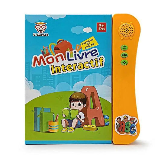  French and English Bilingual Finger Reading Children's Voice Book Intelligent Learning Toys French E-book Early Education Tool -  ToylandEU™