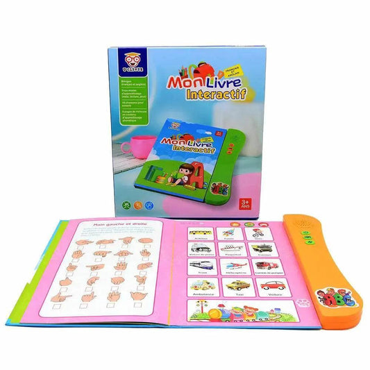  French and English Bilingual Finger Reading Children's Voice Book Intelligent Learning Toys French E-book Early Education Tool -  ToylandEU™