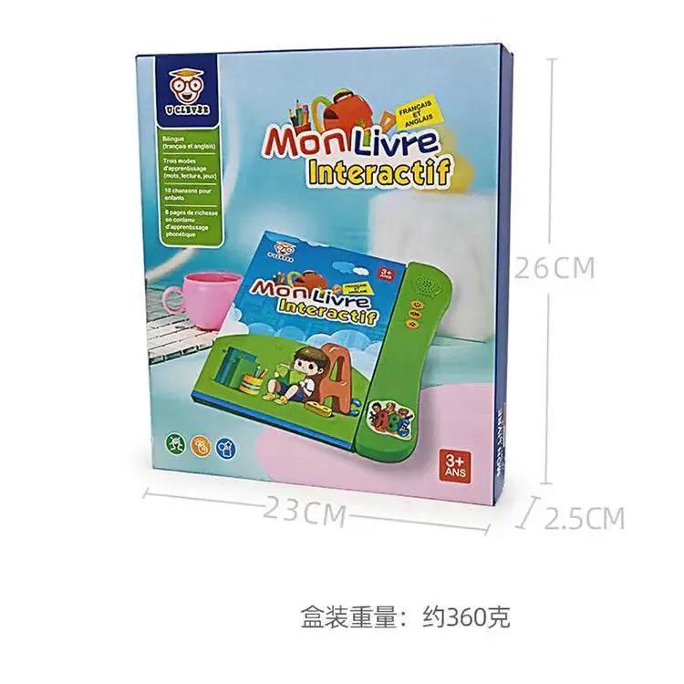  French and English Bilingual Finger Reading Children's Voice Book Intelligent Learning Toys French E-book Early Education Tool -  ToylandEU™