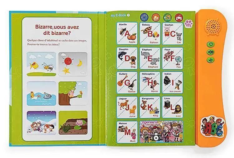  French and English Bilingual Finger Reading Children's Voice Book Intelligent Learning Toys French E-book Early Education Tool -  ToylandEU™