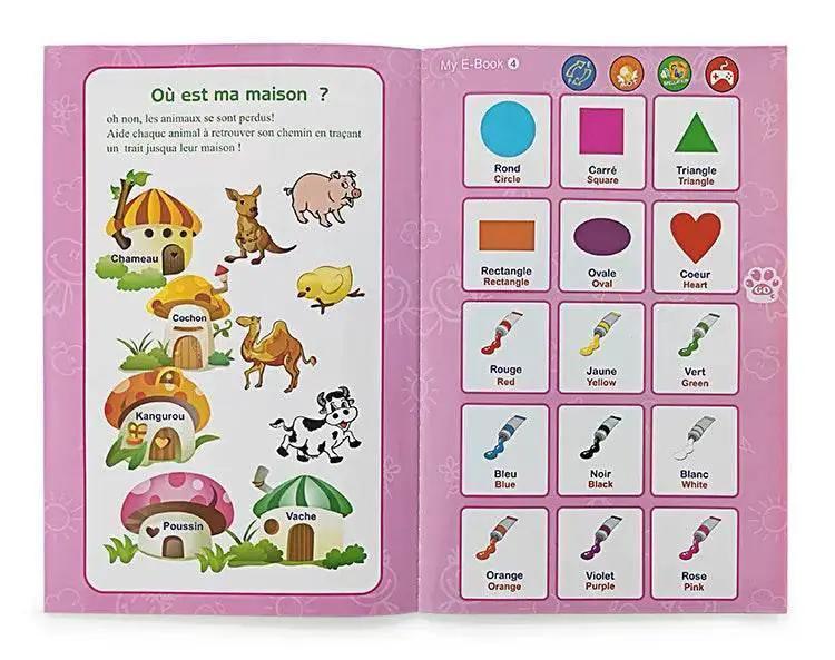  French and English Bilingual Finger Reading Children's Voice Book Intelligent Learning Toys French E-book Early Education Tool -  ToylandEU™