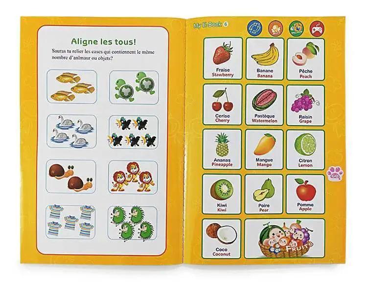  French and English Bilingual Finger Reading Children's Voice Book Intelligent Learning Toys French E-book Early Education Tool -  ToylandEU™