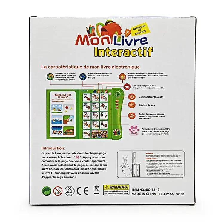  French and English Bilingual Finger Reading Children's Voice Book Intelligent Learning Toys French E-book Early Education Tool -  ToylandEU™