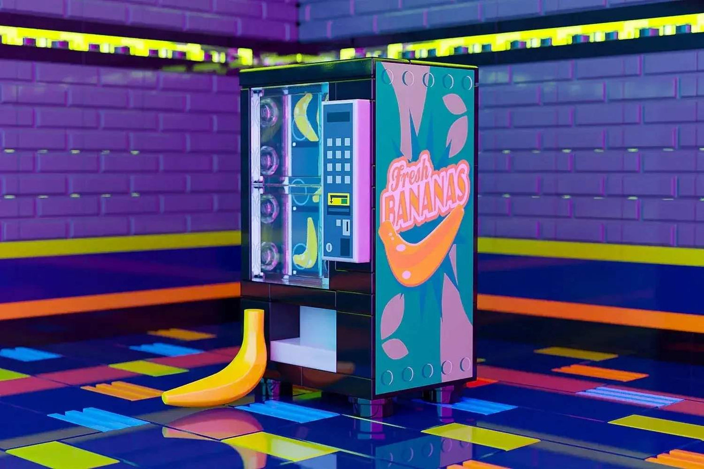 Lego Fruit Vending Machine With 35 Bricks And Instructions - ToylandEU