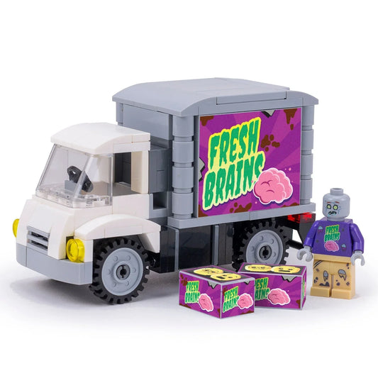 Fresh Brains Zombie Delivery Truck w/ Custom Minifig made using LEGO parts - B3 Customs - ToylandEU