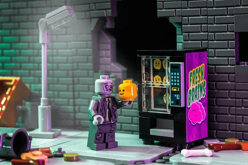 Fresh Brains Zombie Vending Machine w/ Zombie Minifig - ToylandEU