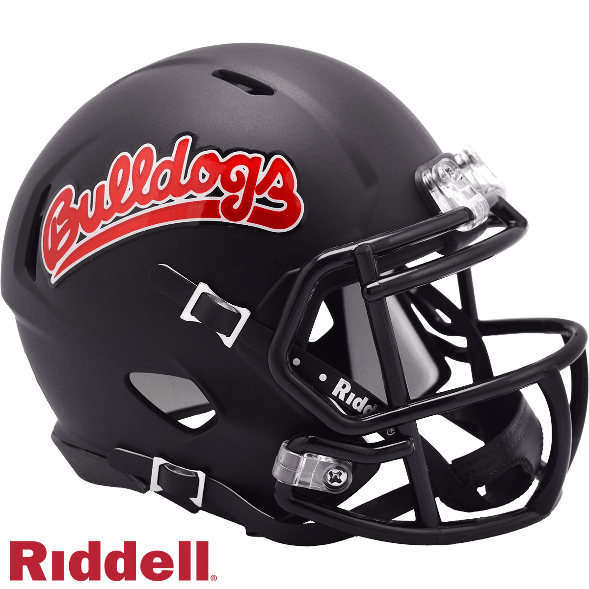 Fresno State Bulldogs Mini Speed Helmet Riddell Matte Black - ToylandEU