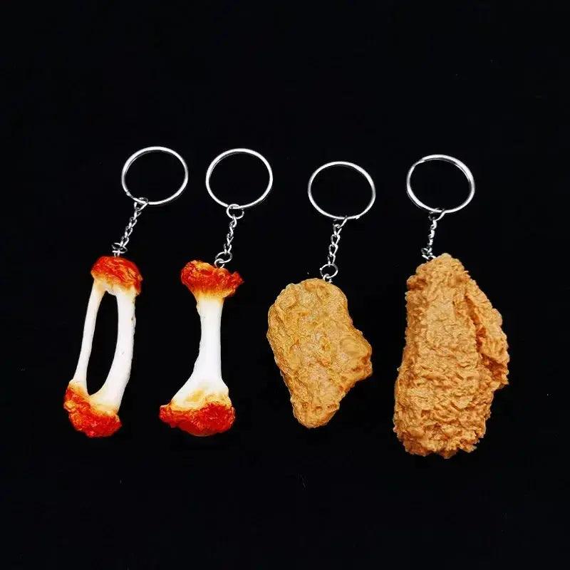 Fried Chicken Nugget Keychain Realistic Resin Accessory -  ToylandEU™
