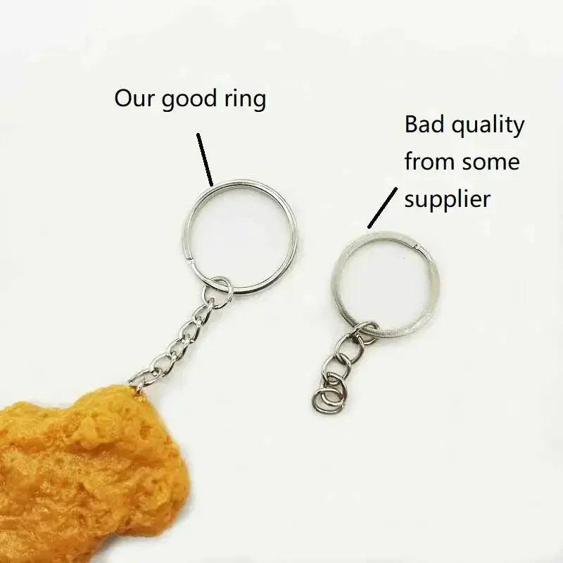  Fried Chicken Nugget Keychain Realistic Resin Accessory -  ToylandEU™
