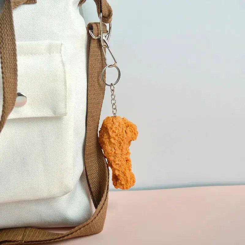  Fried Chicken Nugget Keychain Realistic Resin Accessory -  ToylandEU™