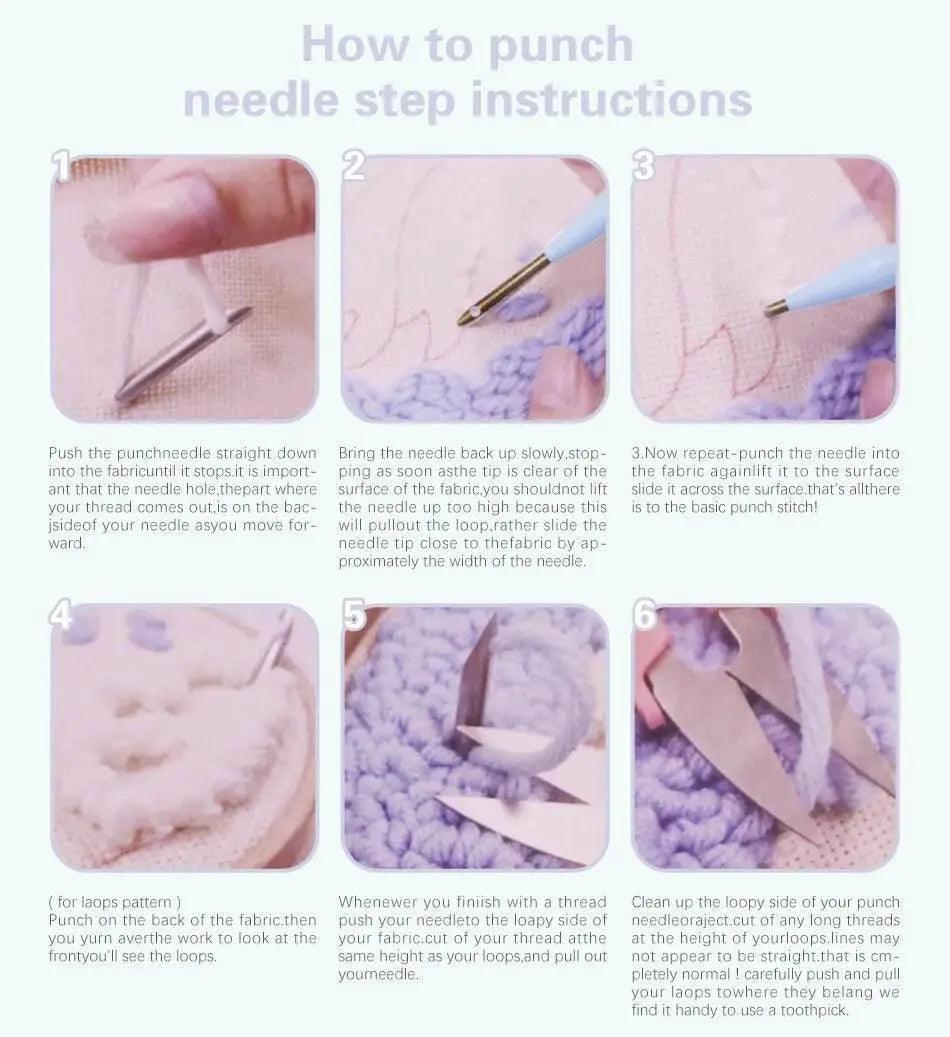  Friendly Owl Punch Needle Craft Kit - Beginner's DIY Embroidery Set, 20x20cm, Fun Needlework for Adults -  ToylandEU™