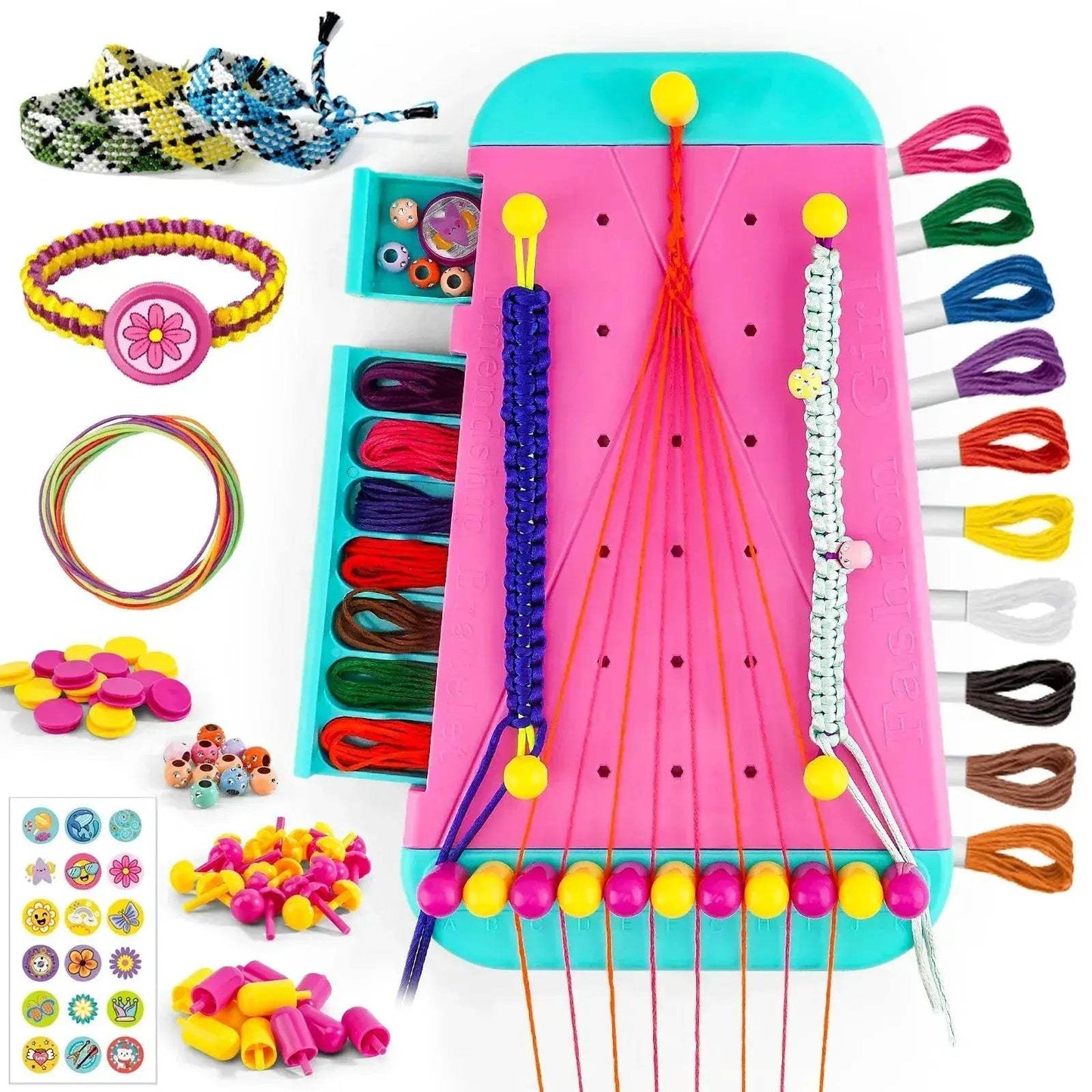 Friendship Bracelet Kit For Girls Jewelry Making Easy Craft Set - ToylandEU