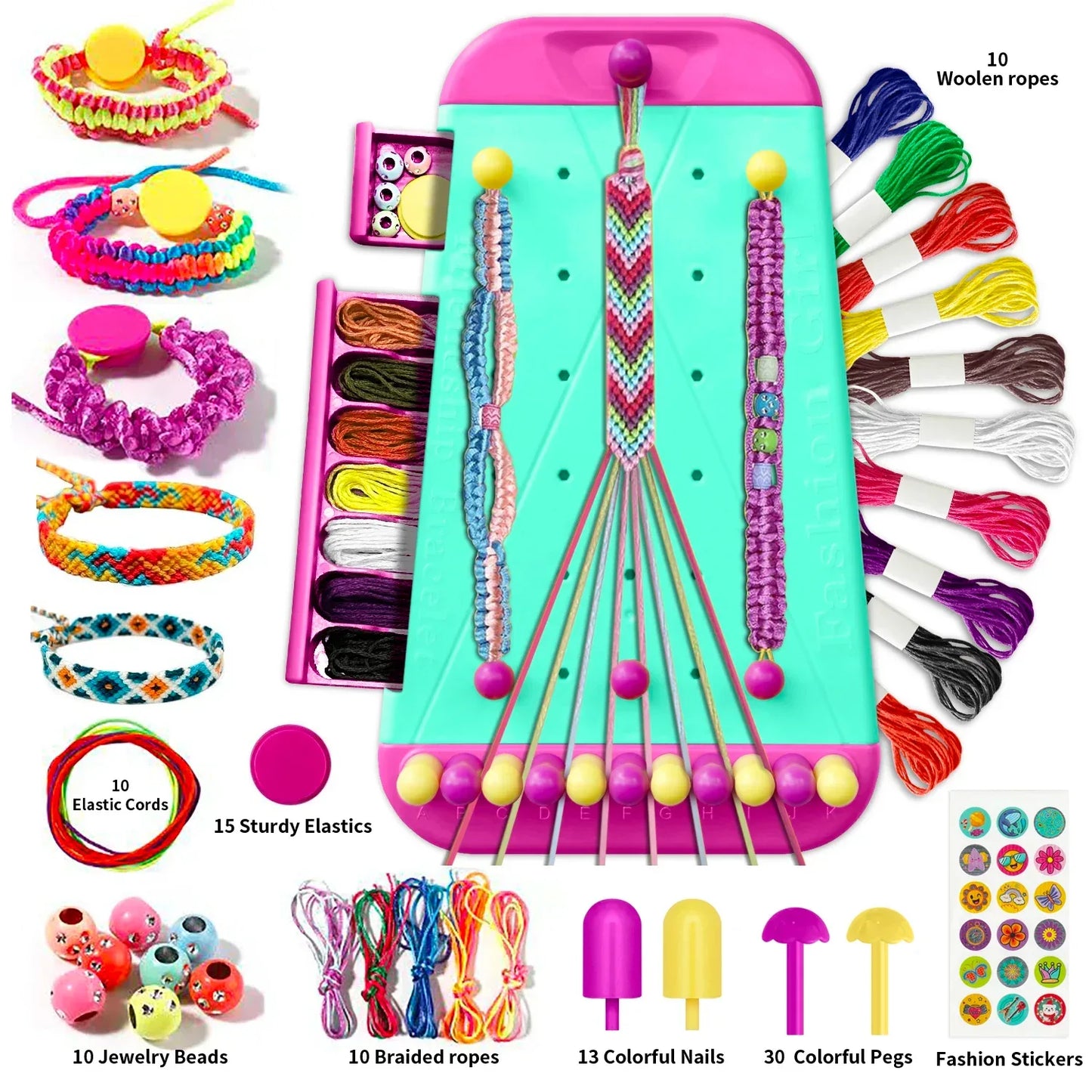 Friendship Bracelet Making Kit For Girls Arts And Crafts - ToylandEU
