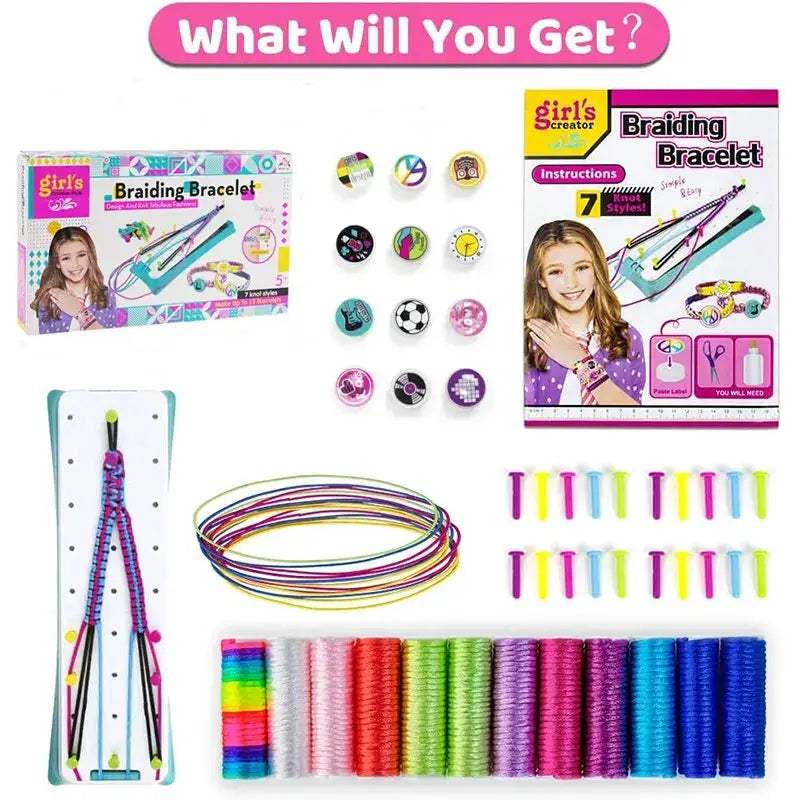 Friendship Bracelet Making Kit For Girls Easy DIY Jewelry - ToylandEU