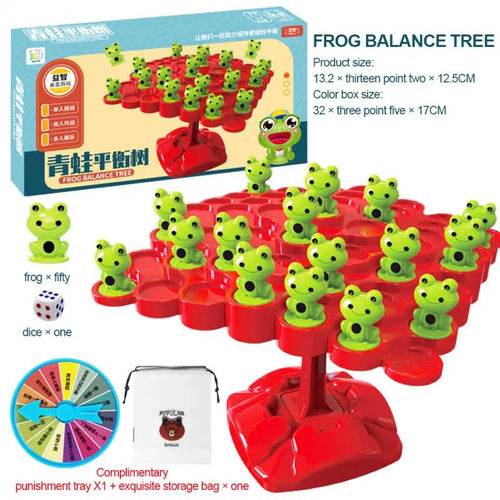 Frog Adventure Montessori Math Balancing Puzzle Board for Kids - ToylandEU