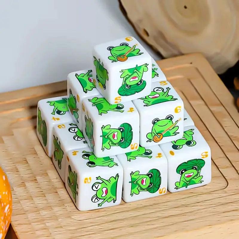  Frog Pattern D6 Dice Set Premium Acrylic Tabletop -  ToylandEU™