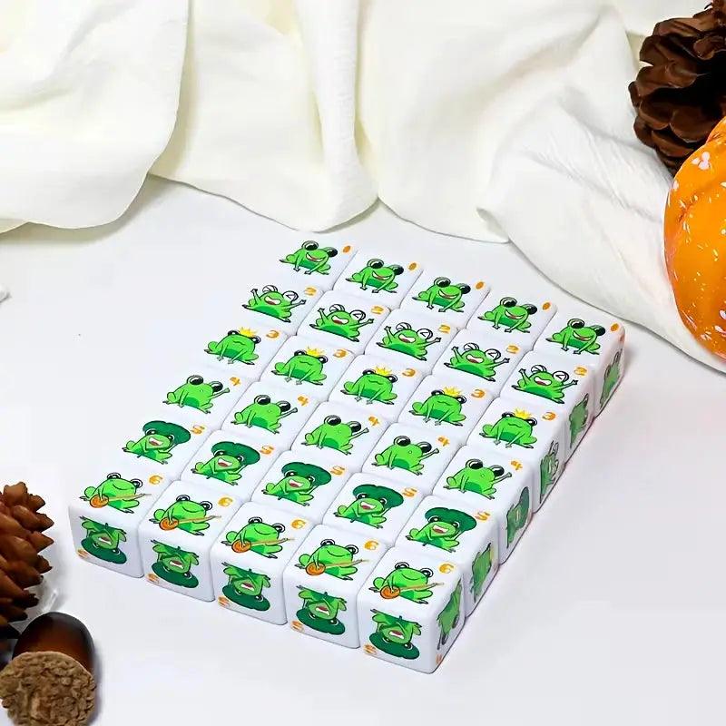  Frog Pattern D6 Dice Set Premium Acrylic Tabletop -  ToylandEU™