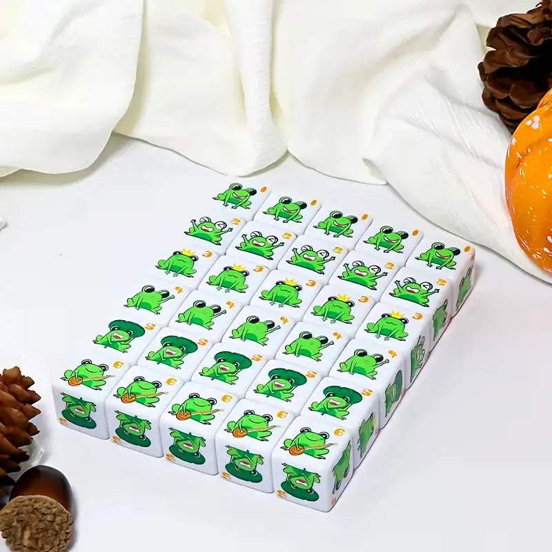  Frog Pattern D6 Dice Set Premium Acrylic Tabletop -  ToylandEU™