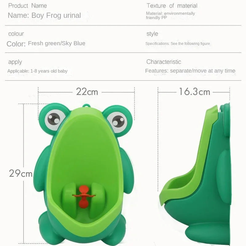 Frog Shape Wall Mounted Potty Urinal For Toilet Training Boys - ToylandEU