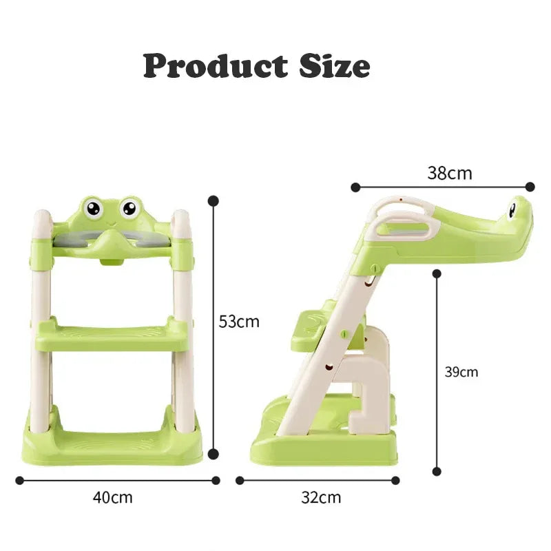 Frog Themed Kids Portable Toilet Potty Training Seat - ToylandEU