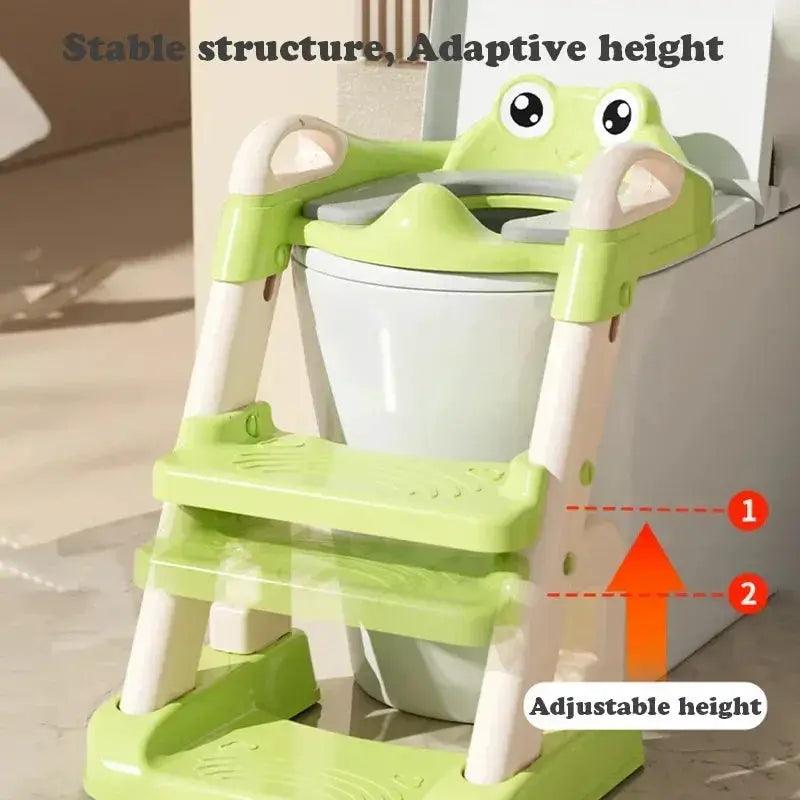  Frog Themed Potty Seat For Kids Safe Toilet Training -  ToylandEU™