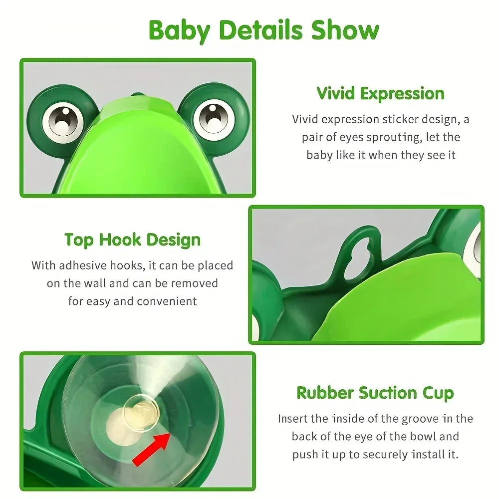 Frog Urinal Potty Training Seat For Boys, Fun Aiming Target - ToylandEU