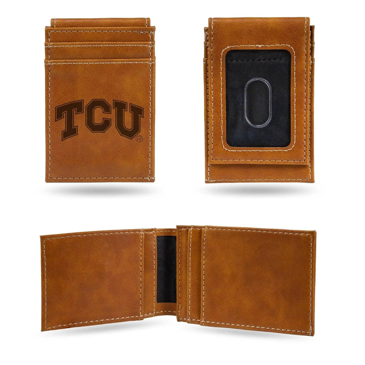  TCU Horned Frogs Leather Front Pocket Wallet Laser Engraved -  ToylandEU™