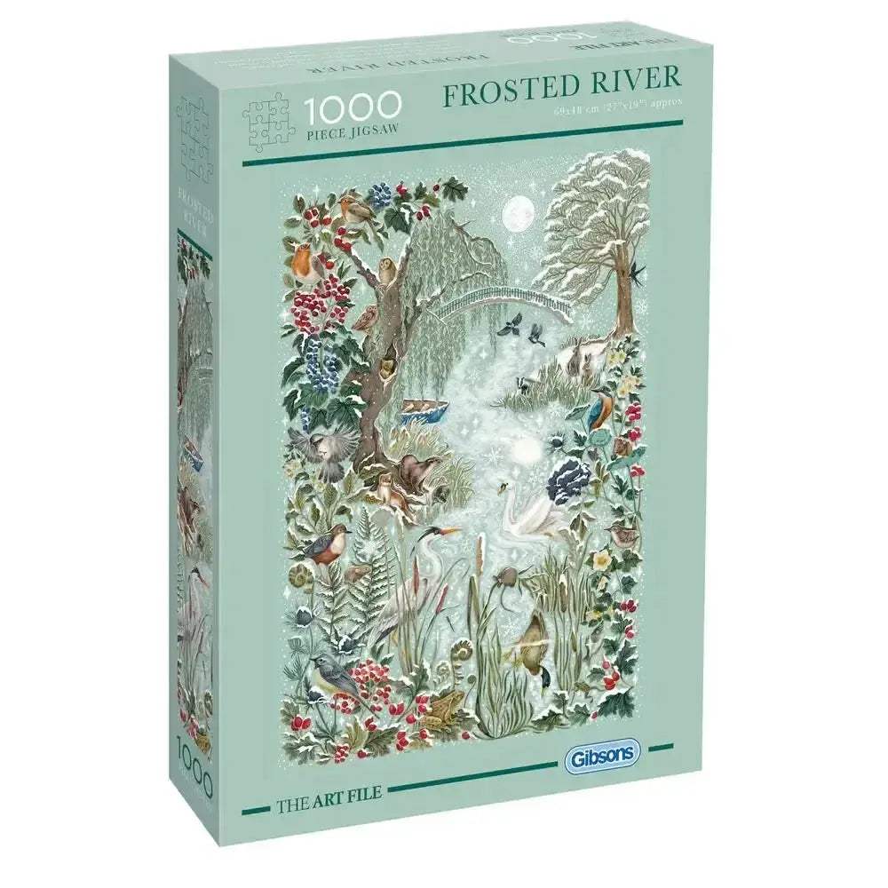 Gibsons Frosted River 1000 Piece Jigsaw Puzzle Winter Wonderland - ToylandEU