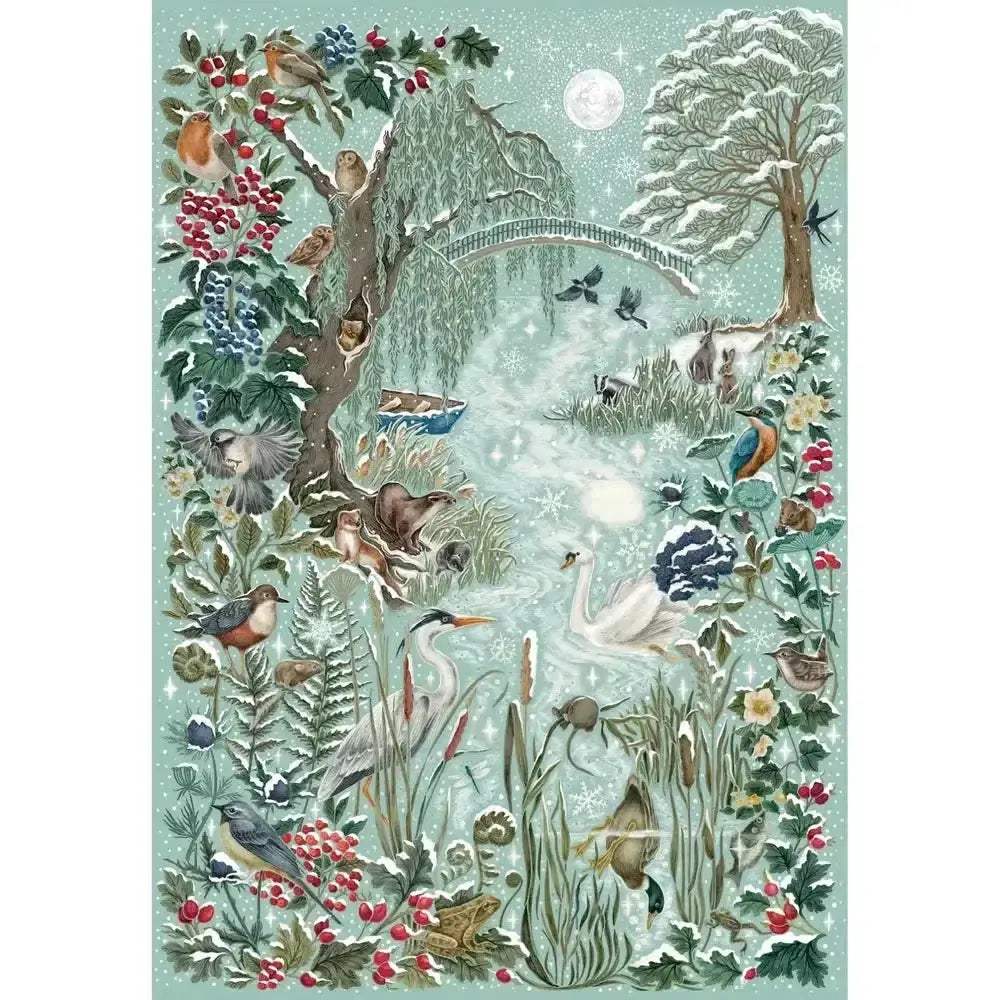 Gibsons Frosted River 1000 Piece Jigsaw Puzzle Winter Wonderland - ToylandEU