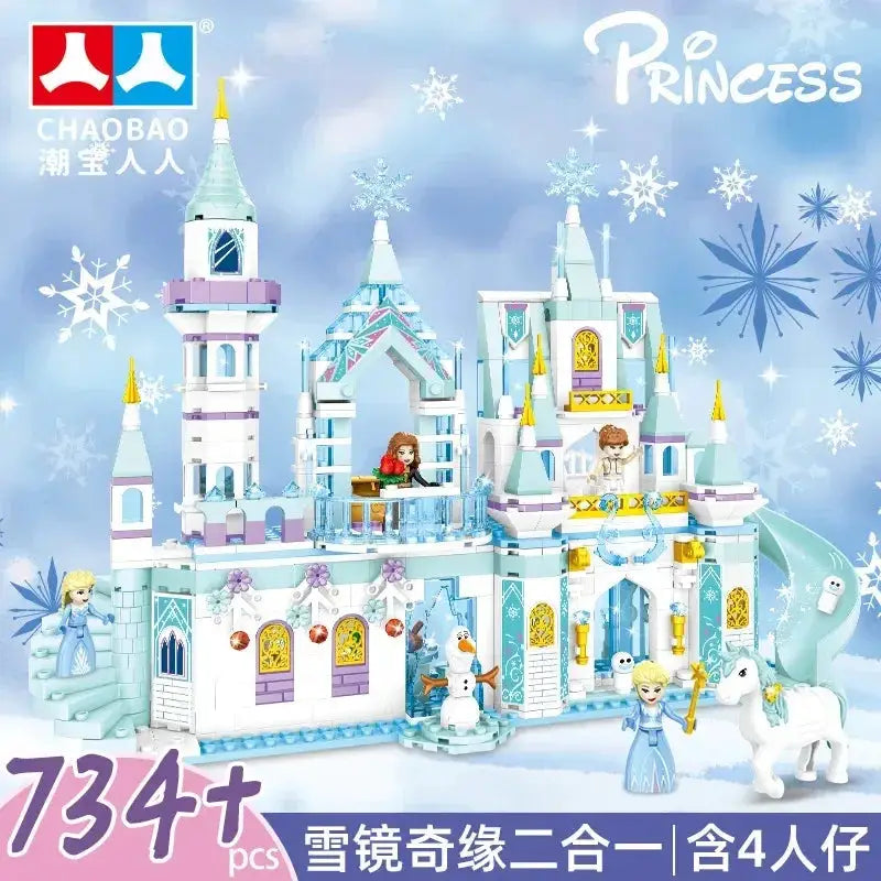 Frozen Princess Ice Castle Building Blocks Set Compatible With Lego - ToylandEU