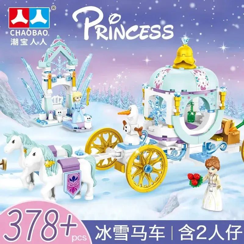 Frozen Princess Ice Castle Building Blocks Set Compatible With Lego - ToylandEU