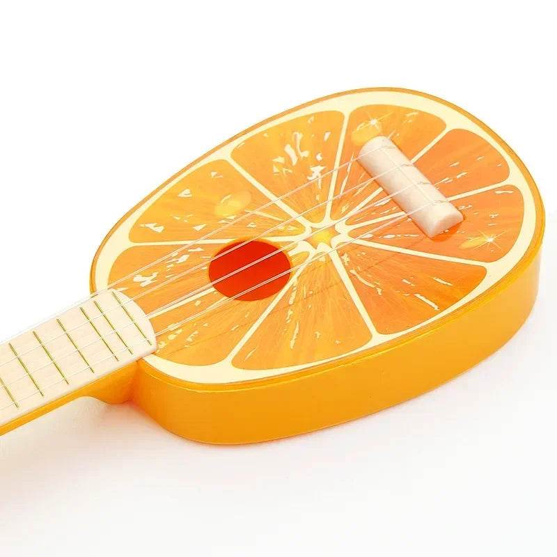 Fruit-Themed 4-String Playable Music Toy Guitar Ukulele for Kids - ToylandEU