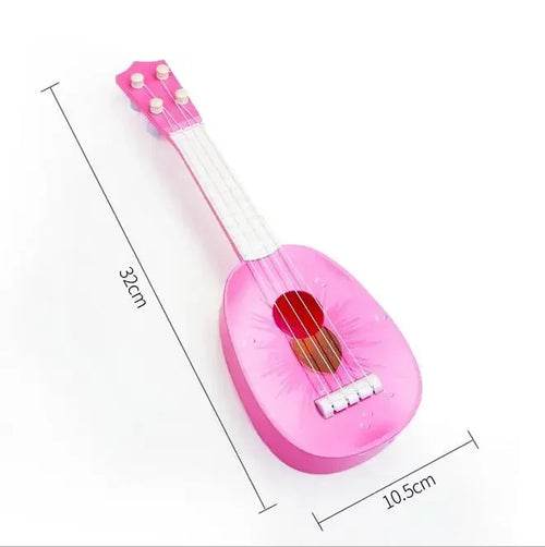 Fruit-Themed 4-String Playable Music Toy Guitar Ukulele for Kids - ToylandEU