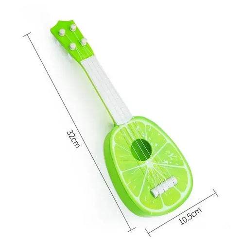 Fruit-Themed 4-String Playable Music Toy Guitar Ukulele for Kids - ToylandEU